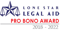 Lone Star Legal Aid Pro Bono Award